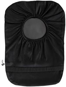 Spoonie Threads Black Elastic Ostomy Bag Cover | Fashionable & Adjustable Colostomy Stoma Ileostomy Pouches | Black, Size 5x8 (Small Opening)