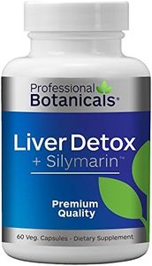 Liver Detox and Cleanse Supplement, Herbal Liver Support Supplement with Milk Thistle Seed Extract, Silymarin 80%, Organic Blessed Thistle, Dandelion Root, - 60 Vegetarian Capsules