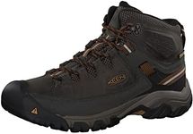 KEEN Men's Targhee Iii Mid Wp High Rise Hiking Shoes, Black Black Olive Golden Brown Black Olive Golden Brown, 12 UK
