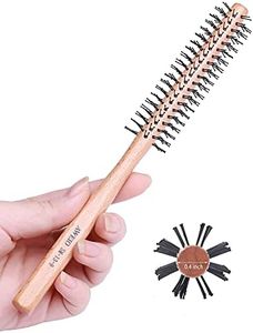 PERFEHAIR Small Round Brush for Short Hair, 1 Inch Mini Quiff Roller for Women and Men, Best for Thin Hair, Bangs, Beard, Styling, Lifting, Curling