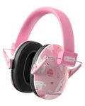 Dr.meter Ear Muffs for Noise Reduction: 27.4SNR Noise Cancelling Headphones for Kids with Adjustable Head Band (Pink)