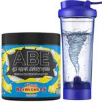 Applied Nutrition Bundle ABE Pre Workout 375g + Electric Shaker | All Black Everything Pre Workout Powder, Energy Drink, Physical Performance, Creatine, Beta Alanine, Caffeine (Lemon Refresh)