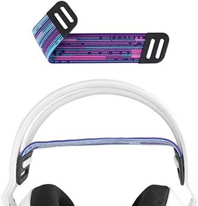 Geekria Cuscinetto in tessuto a rete, compatibile con Logitech G733, G335, fascia di ricambio per cuffie, parti di riparazione (viola)