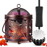 airnasa Wax Melt Warmer, Electric Wax Warmer with Timer, 4 in 1 Wax Warmer Burner Melter for Scented Wax, Fragrance Oil, Candle, for Home Decor (Includ 10 Liners & 2 Warmer Dish)