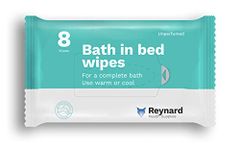 Reynard Bath in Bed Wipes - 33cm x 23cm (Pack of 8)