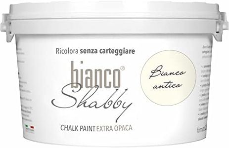 CHALK PAINT Blanc antique pour meubles et murs - Peinture Shabby Chic Vintage EXTRA OPACA (2,5 litres)