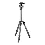 Manfrotto MKELES5CF-BH, Element Small Traveller Tripod with Ball Head, Carbon Fibre, Telescopic Column, for DSLR, Compact System Camera, Mirrorless