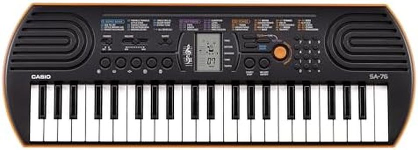 Casio SA-76 Mini 44 keys Keyboard in black and orange