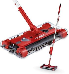 Swivel Sweeper Battery Broom - Easily Pick up Crumbs - Cordless, bagless & Rechargeable - Floor Sweeper with hinged Coupling & 360° Rotation - Maximum Flexibility - Effortless Cleaning