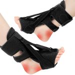 Plantar Fasciitis Night Splint:Upgraded Plantar Fasciitis Brace and Plantar Fasciitis Sock for Foot Pain Relief Compression Foot Sleeves with Arch and Ankle Support,Ankle Pain Support for Women Men