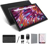 Newest 2024 Android 13 Tablet, 128GB+16(8+8 Expand)GB/512GB Expandable, Octa-Core Tablet with 5G WiFi, 8000mAh Battery, 10.1 inch Tablet with 21MP Camera, Tablet with Keyboard, Bluetooth, Mouse, Case.