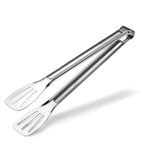 Freshome 13 Inch Tongs for Kitchen Stainless Steel Utility Frying, Cooking Serving Food Kitchen Grill Tongs - Ra052