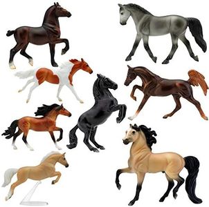 Breyer Horses Stablemates Deluxe Horse Collection | 8 Horse Set | Horse Toy | Horse Figurines | 3.75" x 2.5" | 1:32 Scale | Model #6058