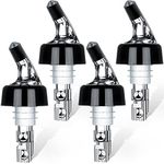 Automatic Measured Bottle Pourer - 1 oz Quick Shot Spirit Measure Pourer Drinks Wine Cocktail Dispenser Home Bar Tools (4 pack)