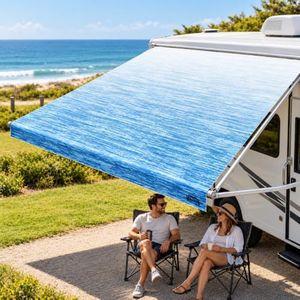 RV Awning Fabric Replacement for Camper Trailer Motorhome, 20.8 oz Vinyl