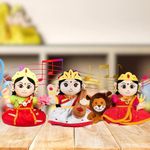 Panda's Box Mantra Chanting Devi Durga, Devi Lakshmi & Sarswati (Pack of 3) | Musical Soft Plush Toys | Best Gifts for Infants, Toddlers & Babies