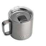 YETI Rambler 14 oz Mug, Vacuum Insulated, Stainless Steel with MagSlider Lid, Stainless