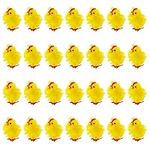 THE TWIDDLERS - 36 Yellow Fluffy Small Chicks, 4cm for Easter Bonnet Egg Hunt Toy Fillers, Party Decoration and Cake Topper