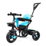 Luusa Tft -1 Tricycle Plug N Play Kids/Baby Tricycle with Parental Control, Cushion Seat and Safety Guard Rail for Boys/Girls / Carrying Capacity Upto 30Kgs (Iceblue)