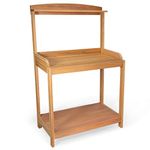 All Things Cedar PB36 Small Potting Bench | Outdoor Garden Table & Plant Bench | Garden Potting Table with Untreated Western Red Cedar | Handcrafted Gardening Bench for Outdoors (35x22x53)