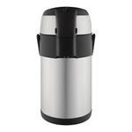 Pioneer Flasks Catering Coffee Tea Urn Pump Drinks Large Conference Flask Hot Water Dispenser, Stainless Steel, 2.2 litres, Grey, (SS22R)