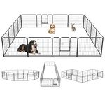 DUMOS Dog Playpen Indoor Fence 16 P