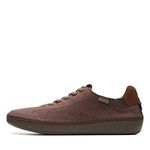 Clarks Collection Men's Higley Lace Sneaker, Brown Canvas, 12 Medium US