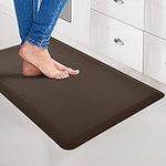 Art3d Anti Fatigue Mat - 1/2 Inch Cushioned Kitchen Mats - Non Slip Foam Comfort Cushion for Standing Desk, Office or Garage Floor (17.3"x28", Chocolate)