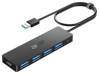 Acer USB Hub 4 Ports, Multiple USB 3.0 Hub, USB A Splitter for Laptop with USB C Power Port, USB Extender for A Port Laptop, Windows, Linux, Acer PC and More