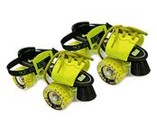 jaspo Unisex Tenacity Zxi Plus Adjustable Senior Outdoor Wheel Roller Skates Suitable For Age Group 6-14 Years. (Yellow)