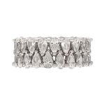 ANAYRA 925 Sterling Silver Bridal Band Ring for Women Elegant Finger Ring for Girls and Women | Aesthetic Ring for Girlfriend | Perfect for Birthday & more | Hallmark Certified