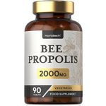 Bee Propolis Tablets | 2000mg | 90 Vegetarian Tablets | No Artificial Preservatives | by Horbaach