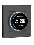 MOES Smart ZigBee Thermostat Underfloor Heating Electric, Room Thermostat Underfloor Heating Programmable (MOES Hub required) Compatible with Apple Home/Alexa/Google Home, Smart Life/Tuya App, Grey