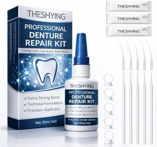 THESHYING Official Professional Grade Dental Lab Instant Bonding Dental Glue for Dentures & Lab Tools - Fast-Setting in 15-60 Sec | Crack Repair & Gap Filling | Long-Lasting Hold (Days to Weeks) – 1oz