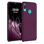 kwmobile Case Compatible with Huawei P Smart (2019) Case - TPU Silicone Phone Cover with Soft Finish - Bordeaux Violet