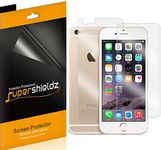 iPhone 6 Plus / 6S Plus Front + Back Screen Protector, Supershieldz Apple iPhone 6 Plus / 6S Plus 5.5" High Definition (HD) Clear Screen Protectors -Lifetime Replacements Warranty [3 Front and 3 back] - Retail Packaging