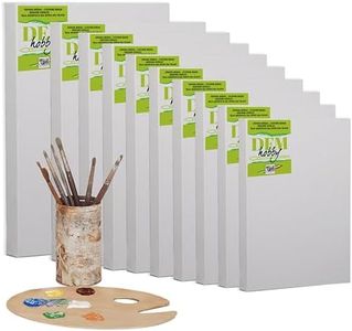 Belle Arti – Lienzo para pintar 80 x 90 x 1,7 cm con travesaño en cruz – Lienzo de pintura Made in Italy para artistas Marco para cuadros robusto, tensión ajustable – Tela de algodón 100% para óleo,