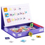 Toi Kids Magnet Toys Magnetic Jigsaw Puzzle Boxes for Kids Age 3-7,Preschool Tabletop Toy for Toddlers Kids,Promoting Hand-Eye Coordination (Alphabet)