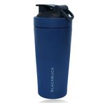 BLACKBUCK Stainless steel Protein Shaker | Leak & Sweat Proof | Perfect for Protein powders, Pre Workout, BCAAs (Midnight Blue)