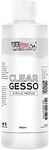 U.S. Art Supply Clear Gesso Acrylic Medium, 480ml Bottle - 16 Ounce Pint - Blendable with Acrylic Colors