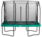 Salta Trampoline Comfort Edition Rectangular 214 x 305 cm 7 x 10 ft Protective Edge Green