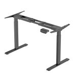 ErgoYou - Electric Height Adjustable Standing Table - Dual Motor 2 Stage - E4 Series - Ergonomic Sit Stand Computer Desk (No Table Top, Only Steel Frame)
