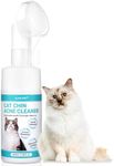 Cat Chin Cleanser – 2-in-1 Wash with Soft Brush – Gentle Formula for Blackheads, Feline Acne & Dirty Chin – Alcohol & Fragrance Free (3.38 fl. oz)