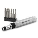 Powerbuilt Compact Pocket-Size Impact Screwdriver and Bit Set - 647767