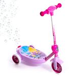 Huffy Disney Princess Bubble Electric Scooter For Kids 3-5 Years 6v Battery Toy Ride On Scooter With Bubble Machine ft Cinderella Belle & Jasmine, Pink, One Size