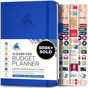 Clever Fox Budget Planner - Expense Tracker Notebook. Monthly Budgeting Journal, Finance Planner & Accounts Book to Take Control of Your Money. Undated - Start Anytime A5 (5.8'' x 8.3'') Royal Blue
