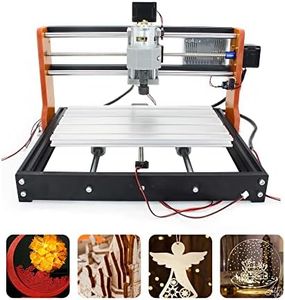 RATTMMOTOR 3 Axis CNC Milling Machine, 3018-Pro Upgrade CNC Engraving Machine GRBL Control, Mini 3018-Pro CNC Router with X Y Z Axis Limiter + Emergency Off Function for DIY Acrylic PVC PCB Wood