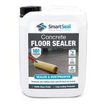 Smartseal Concrete Floor Sealer - Ready to Apply Exterior Concrete Floor Sealer & Dustproofer. Outdoor Concrete Sealant with Satin Sheen Finish - Premium Stain Resistant Garage Floor Sealer (5ltr)