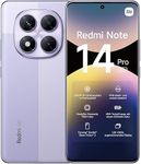 xiaomi Redmi Note 14 Pro 5G smartphone, 8+256GB, Lavender Purple, 200MP pro-grade AI camera, IP68, 45W turbo charging with 5110mAh battery, AI features (no charger included), 2 year Warranty