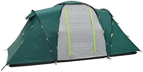 Coleman Spruce Falls 4 Zelt | 4 Personen Vis-a-Vis Familienzelt mit 2 gegenüberliegenden Schlafkabinen in XXL-Größe und Wohnbereich | 4 Mann Campingzelt | 3000 mm wasserdicht | Eingenähte Bodenplane